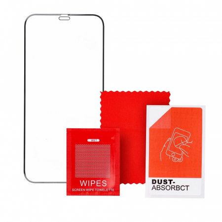 FOLIE Sticlă securizată 6D PRO Compatibil Cu IPHONE 16 PRO MAX BLACK [2]