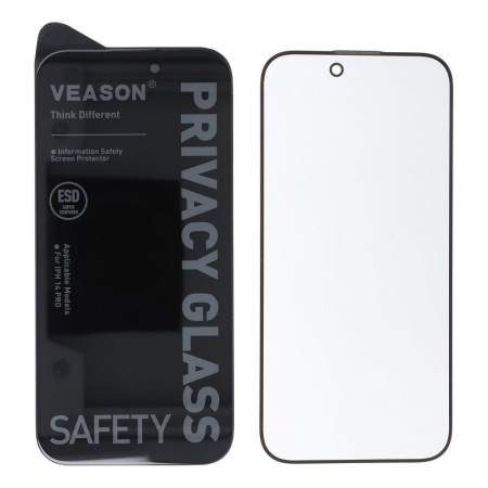 Folie Sticla Securizata PRIVACY 6D VEASON Compatibil Cu IPHONE 11 PRO MAX / XS MAX - Black [2]