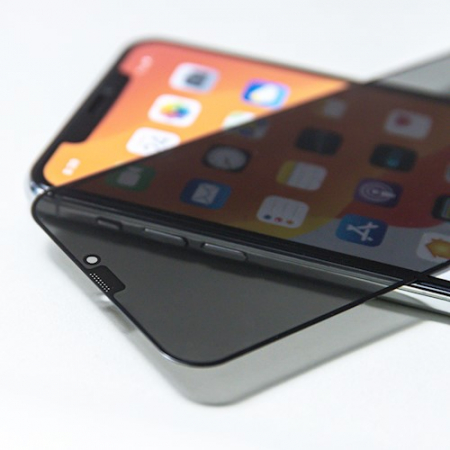 Folii iphone - Folie Sticla Securizata 5D PRIVACY pentru IPHONE 12 / 12 PRO - Black
