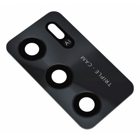 Piese OPPO - Geam Camera OPPO A16 / A16s doar sticla cu adeziv - NEGRU