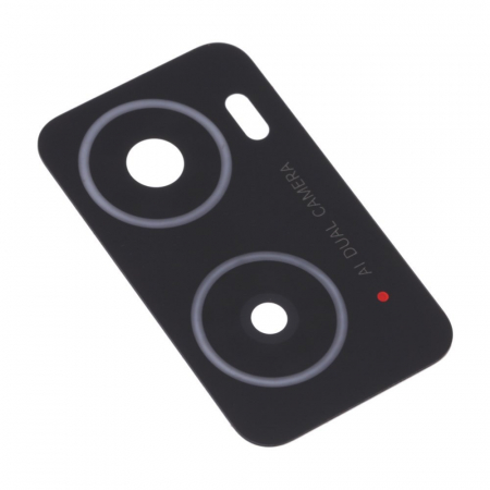 Piese OPPO - Geam Camera OPPO A76  Doar sticla cu adeziv- BLACK / NEGRU