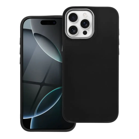 Huse IPHONE - Husa Silicon Frame Compatibil Cu Iphone 16 Pro Max - NEGRU