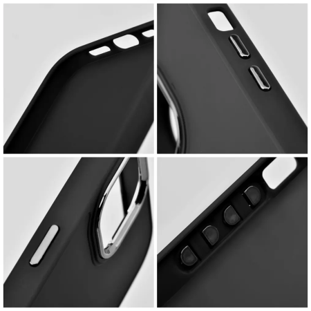 Husa Silicon Frame Compatibil Cu Iphone 16 Pro Max - NEGRU [2]