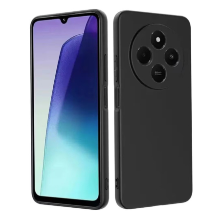 Huse XIAOMI - Husa Silicon MATT TPU Case COMPATIBIL Cu XIAOMI Redmi 14C 4G / 14C 5G / A4 / POCO C75 - NEGRU