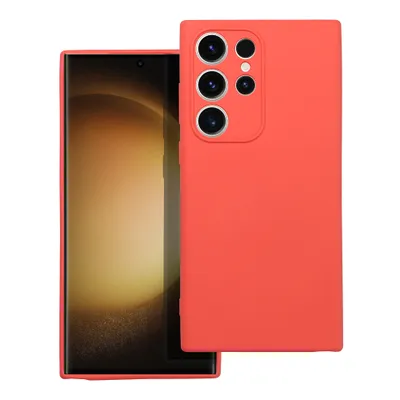 Huse SAMSUNG - Husa silicon case Samsung Galaxy S23 Ultra / S918 - PIERSICA PEACH