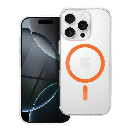 Huse IPHONE - Husa Silicon Drop Glue Colorful Compatibil MagSafe pentru IPHONE 16 PRO - TRANSPARENTA