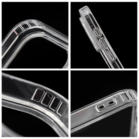 Husa Silicon Drop Glue Colorful Compatibil MagSafe pentru SAMSUNG S26 / S942 - Transparent cu Inel Negru [1]