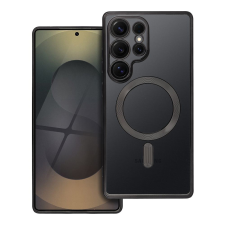 Huse Telefoane - Husa Silicon Electro Mag Cover COMPATIBIL cu SAMSUNG S25 ULTRA / S938 - TRANSPARENT / BLACK