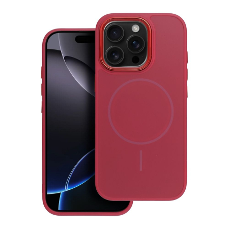 Huse Telefoane - Husa Silicon Frame Mag Cover Compatibil Cu Iphone 11 - MAGENTA