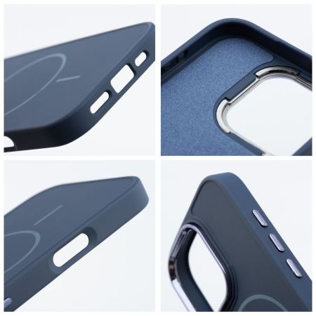 Husa Silicon Frame Mag Cover Compatibil Cu Iphone 12 - ALBASTRU [1]