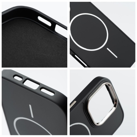 Husa Silicon Frame Mag Cover Compatibil Cu Iphone 14 - NEGRU [1]