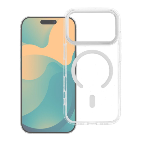 Husa Silicon Frame Mag Cover Compatibil Cu Iphone 17 PRO  - Transparent [1]