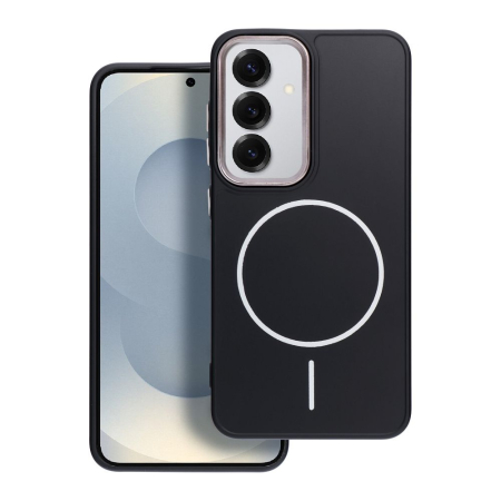 Huse Telefoane - Husa Silicon Frame Mag Cover Compatibil Cu Samsung A55 5G /  A556 - NEGRU