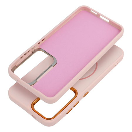 Husa Silicon Frame Mag Cover Compatibil Cu Samsung S26 ULTRA / S948 - ROZ [1]