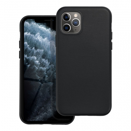 Huse IPHONE - Husa Leather Mag Cover IPHONE 11 Pro - NEGRU