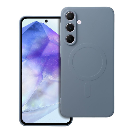 Huse SAMSUNG - Husa Silicon Mag Cover MagSafe Compatibil Cu Samsung A56 / A566 - LIGHT BLUE / ALBASTRU DESCHIS
