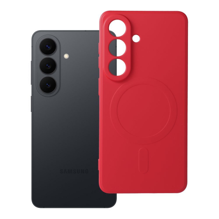 Huse SAMSUNG - Husa Silicon Mag Cover MagSafe Compatibil Cu Samsung S26 / S941 - ROSU