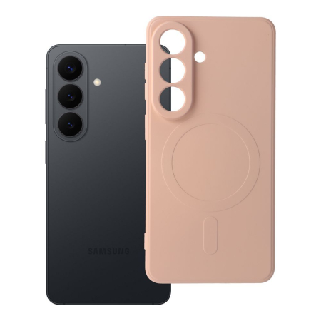 Huse SAMSUNG - Husa Silicon Mag Cover MagSafe Compatibil Cu Samsung S26 / S941 - ROZ PUDRAT