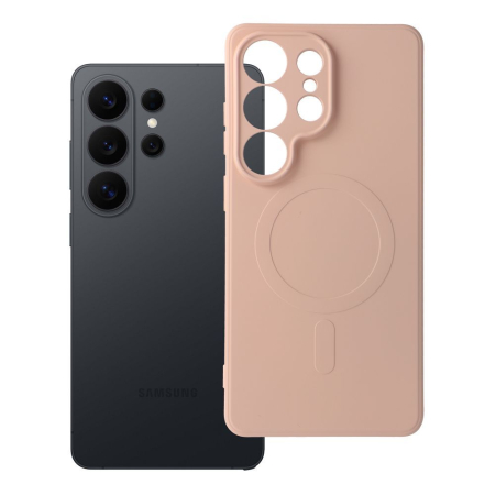 Huse SAMSUNG - Husa Silicon Mag Cover MagSafe Compatibil Cu Samsung S26 ULTRA / S948 - ROZ PUDRAT