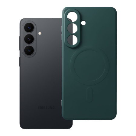 Huse SAMSUNG - Husa Silicon Mag Cover MagSafe Compatibil Cu Samsung S26 PLUS / S946 - VERDE INCHIS