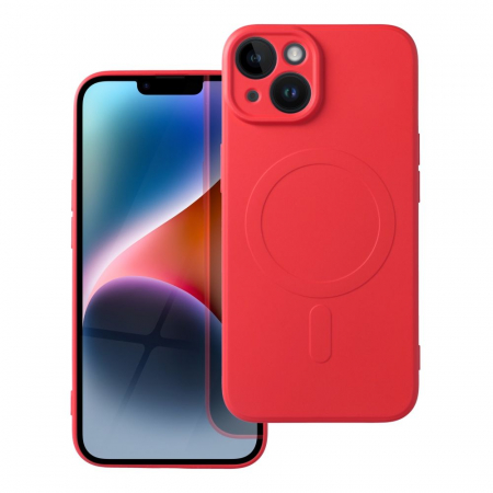 Huse IPHONE - Husa Silicon Mag Cover MagSafe IPHONE 14 - ROSU