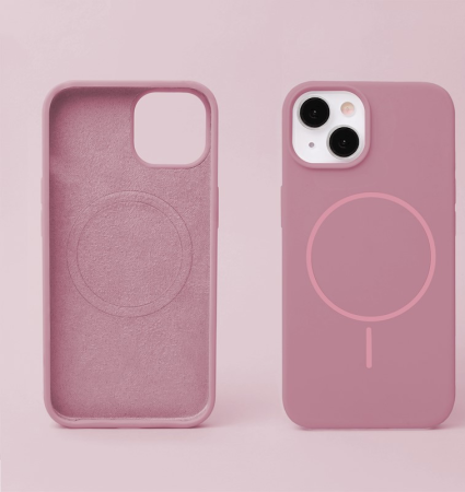 Husa SILICONE THIN MAG CASE COMPATIBIL CU IPHONE 16 - ROSE [1]
