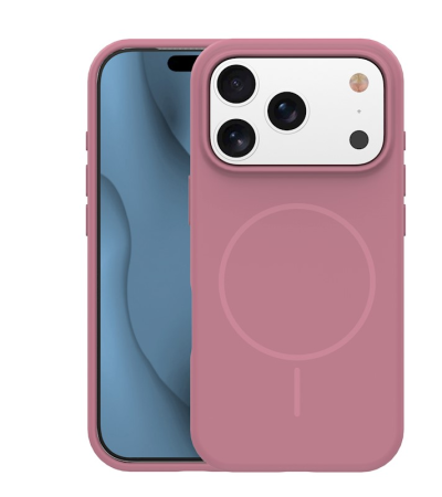 Huse IPHONE - Husa SILICONE THIN MAG CASE COMPATIBIL CU IPHONE 16 - ROSE
