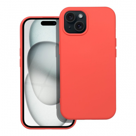 Huse IPHONE - Husa SILICONE CASE IPHONE 15 - PEACH