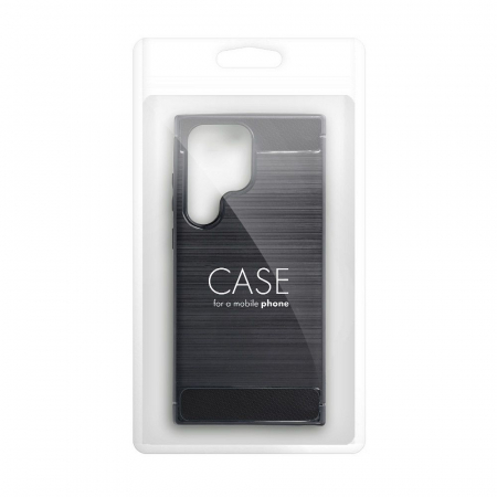 Husa CARBON CASE COMPATIBIL cu Samsung Galaxy A12 / A125 / A127 - NEGRU [1]