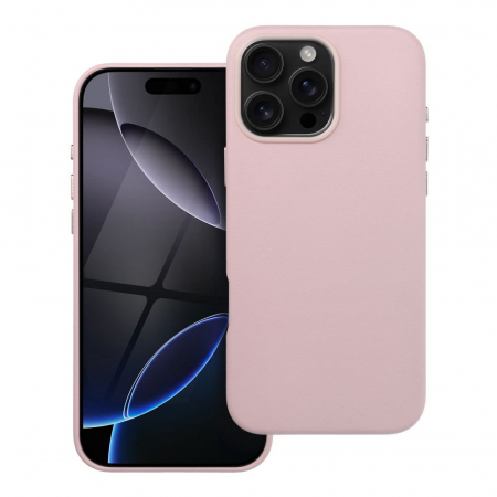 Huse Telefoane - Husa Leather Mag Cover COMPATIBIL cu IPHONE 16 PRO - ROZ