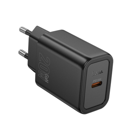 Încărcător de Priza Hoco USB C QC PD 20W N60 - NEGRU [2]