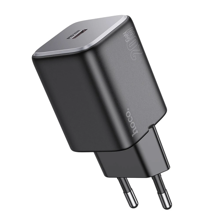 Incarcator Retea Hoco USB C QC PD 20W N40 - NEGRU [1]