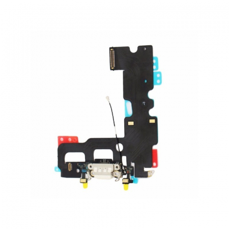 Piese IPHONE - Modul Incarcare Iphone 7 - White / Alb BANDA FLEX  mufa