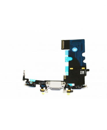 Piese IPHONE - Modul Incarcare Iphone 8 ALB BANDA FLEX