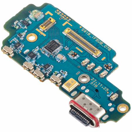 Piese si Componente - Modul incarcare cu cititor SIM Si Placa Incarcare Cu Microfon Si Conector Alimentare Samsung S24 Ultra / S928B  - Original Service Pack