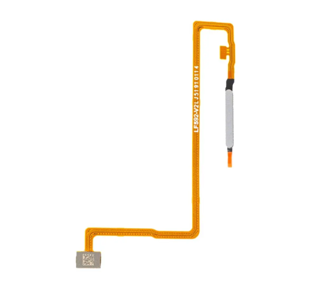 Piese pentru HUAWEI - Buton cu banda flex si senzor amprenta COMPATIBIL cu HONOR 400 SMART 4G - 5G - SILVER