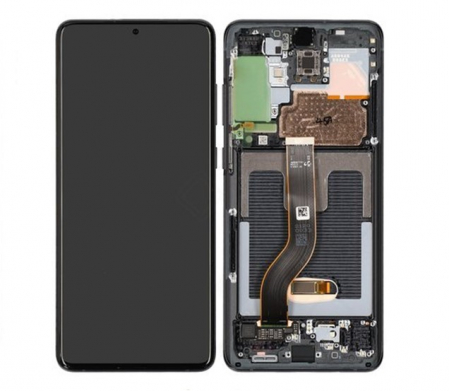 S20 Plus / G985-G986 - Ecran Display Samsung S20 Plus / G985F / G986F ORIGINAL Service Pack - NEGRU S20+