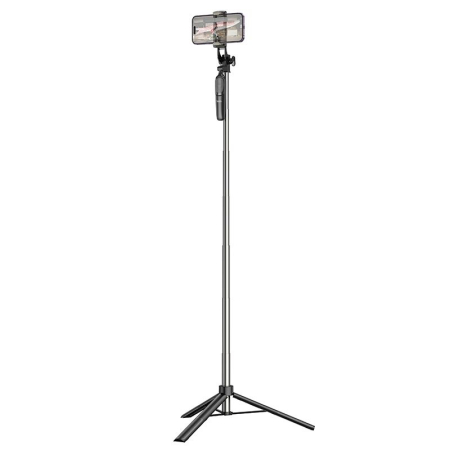 Selfie Stick, Tripod Hoco K19 cu Telecomandă Wireless - Negru [3]