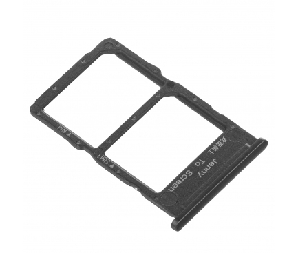 Capace spate - Suport SIM Huawei P40 Lite - Black / Negru