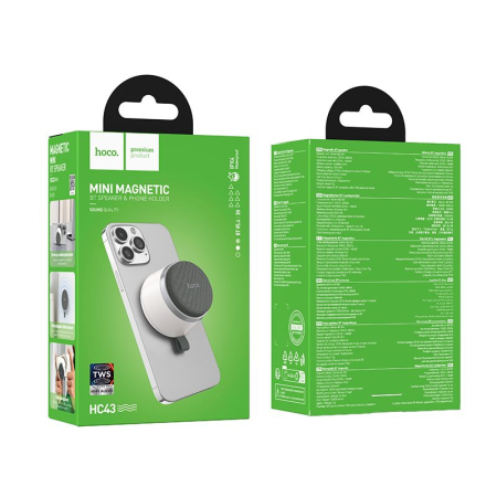 Boxe Portabile - Boxă Portabilă Wireless Hoco HC43 8W compatibila cu MagSafe - Alb