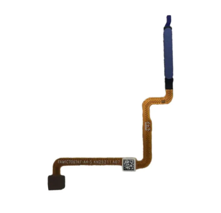 Piese XIAOMI - Buton cu banda flex si senzor amprenta COMPATIBIL cu Xiaomi Redmi 15C 4G-5G / POCO C85 4G - ALBASTRU