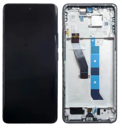 Ecrane Pentru XIAOMI - Ecran Display Xiaomi Redmi Note 15 5G Service Pack CU RAMA - BLACK