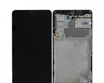 Galaxy A - Ecran Display Samsung A42 / M42 5G 2020 - A426 / M426 5G 2020 Service Pack Cu Rama - NEGRU