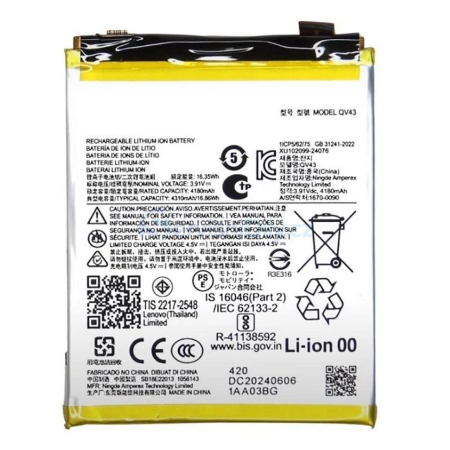 Acumulatori Pentru Motorola - Acumulator COMPATIBIL Cu MOTOROLA Edge 50 Neo / ThinkPhone 25 QV43 4310mAh