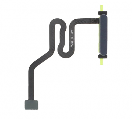 Piese SAMSUNG - Buton cu banda flex si senzor amprenta COMPATIBIL Cu SAMSUNG A16 4G / A165 - NEGRU