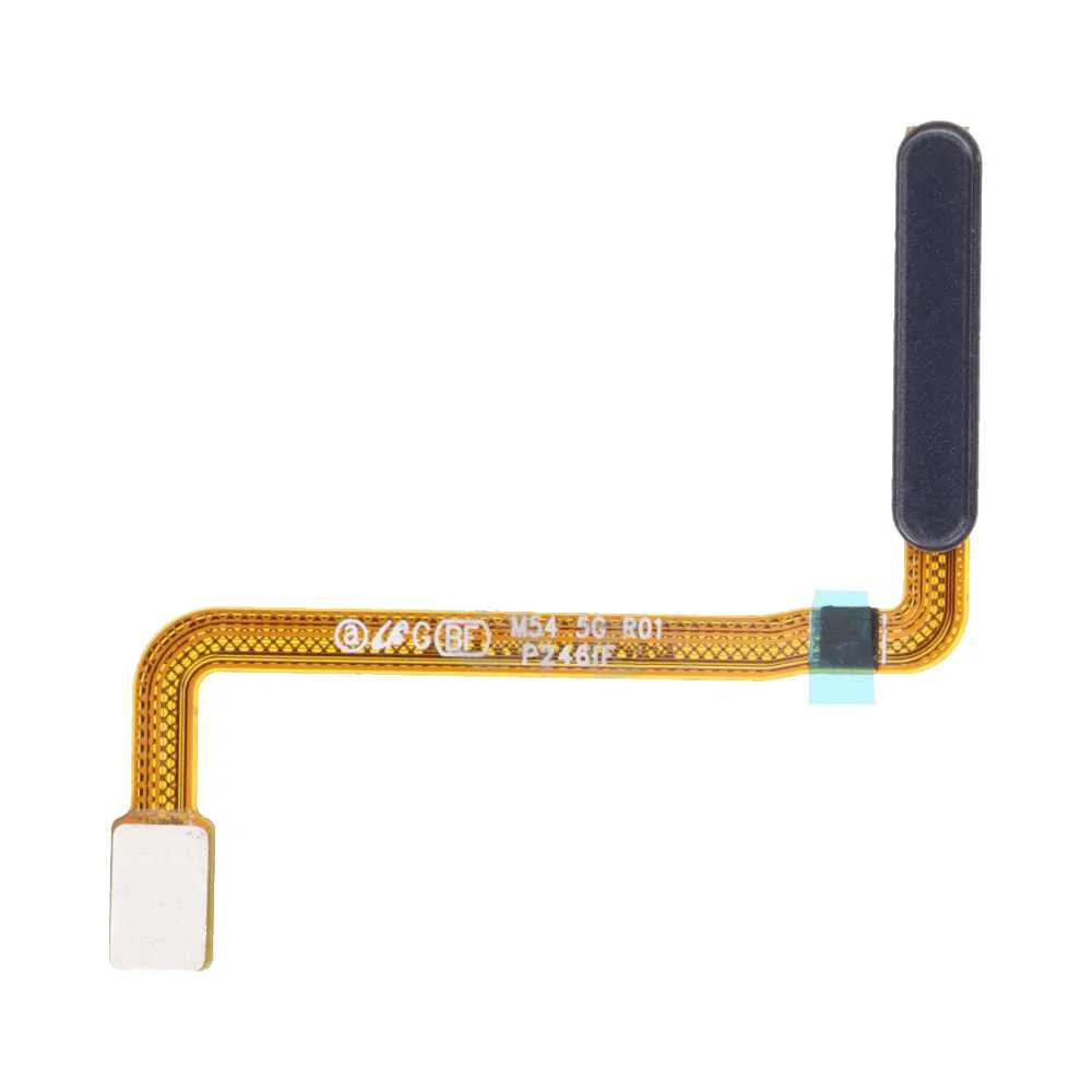 Piese SAMSUNG - Buton cu banda flex si senzor amprenta COMPATIBIL cu SAMSUNG M54 / M546 - DARK BLUE