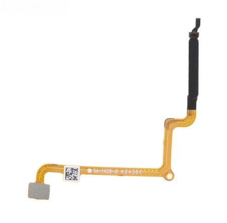 Piese XIAOMI - Buton cu banda flex si senzor amprenta COMPATIBIL cu Xiaomi Redmi 14C / Poco C75 - NEGRU