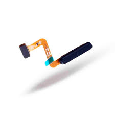 Piese si Componente - Buton cu banda flex si senzor amprenta SAMSUNG GALAXY A22 4G / A225 - Black / Negru