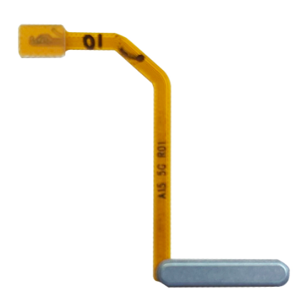 Piese SAMSUNG - Buton cu banda flex si senzor amprenta Compatibil cu SAMSUNG A15 5G / A156B - BLEU