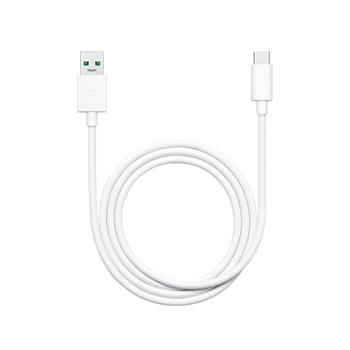 Cabluri de date si Casti - Cablu de Date si Incarcare DL129 OPPO / REALME USB-A la USB-C 65 W 1m Service-Pack ALB - BULK